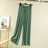 Einfarbig Hohe Taille Frühling Sommer Herbst Gerade Schnürung Dünne Loungehose Elastische Taille Lockere Freizeithose Lässige Yoga-Home-Hose