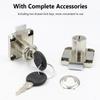 Office Zinc Alloy Burglarproof Cabinet Locker Wardrobe Drawer Lock 2 Keys