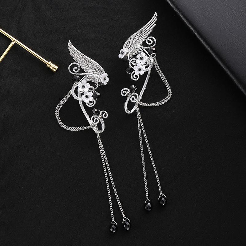 Angel Wings Fairy Earrings for Women Non-Piercing Earrings  for Halloween Christmas Wedding Party