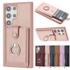 PU Leather Wallet Case for Samsung Galaxy S24 S23 Ultra S22 S21 FE Plus 5G With Ring Bracket Card Solts Holder Phone Cover Etui