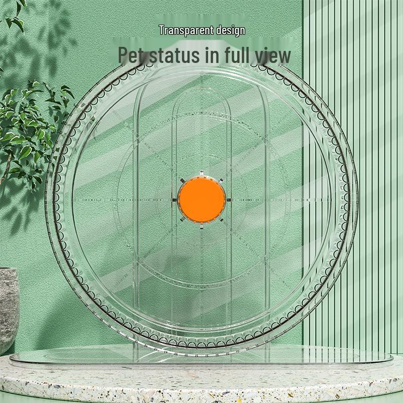 Extra Large Silent Hamster Running Wheel with Stand & Double Bearings - Includes Exercise Flywheel, One-Piece Design, Free Shipping