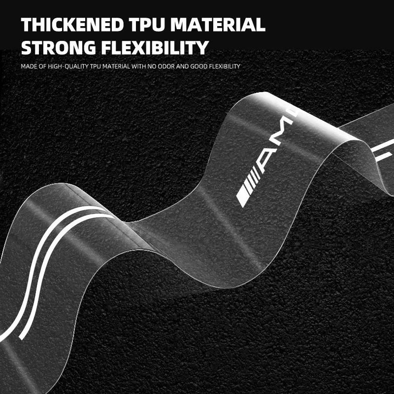 Car Rear Bumper Trunk Sill Transparent Protector Sticker For Mercedes Benz AMG W204 W203 W205 W211 W212 W213 W201 W210 W124