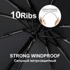 Large Automatic Umbrella Man Business Style Wooden Handle Foldable Umbrella Woman Windproof 10 Ribs Travel Golf Big Umbrellas