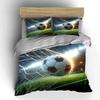 Soccer ball, net, field. Bedding sets Duvet cover sets Duvet covers Pillowcases(1*Duvet Cover 2*Pillowcases without duvet insert)