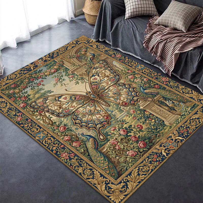2025 New Butterfly Decoration Carpet Rug for Living Room Bedroom Home Sofa Decoration,Kids play Non-slip Floor Mat34