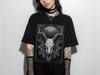 Unisex Bull Skull Witchy Gothic Graphic T-Shirt, Emo Goth Grunge Shirt, Whimsigoth Dark Academia Clothing, Alt Gothic Top Goth Gift For Her