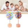 Wooden Fibonnaci Spiral Tree Decompression Toy For Children By Muzhixing Colorful Leaves And Macaron Round Pieces