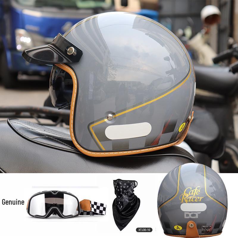 Unisex American Cruiser 3/4 Motorcycle Helmet