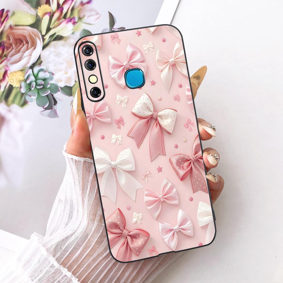Phone Case For Infinix Hot 8 Cover Cute Cat Luxury Fashion Funny Painted Casing For Infinix X650C X650B X650D