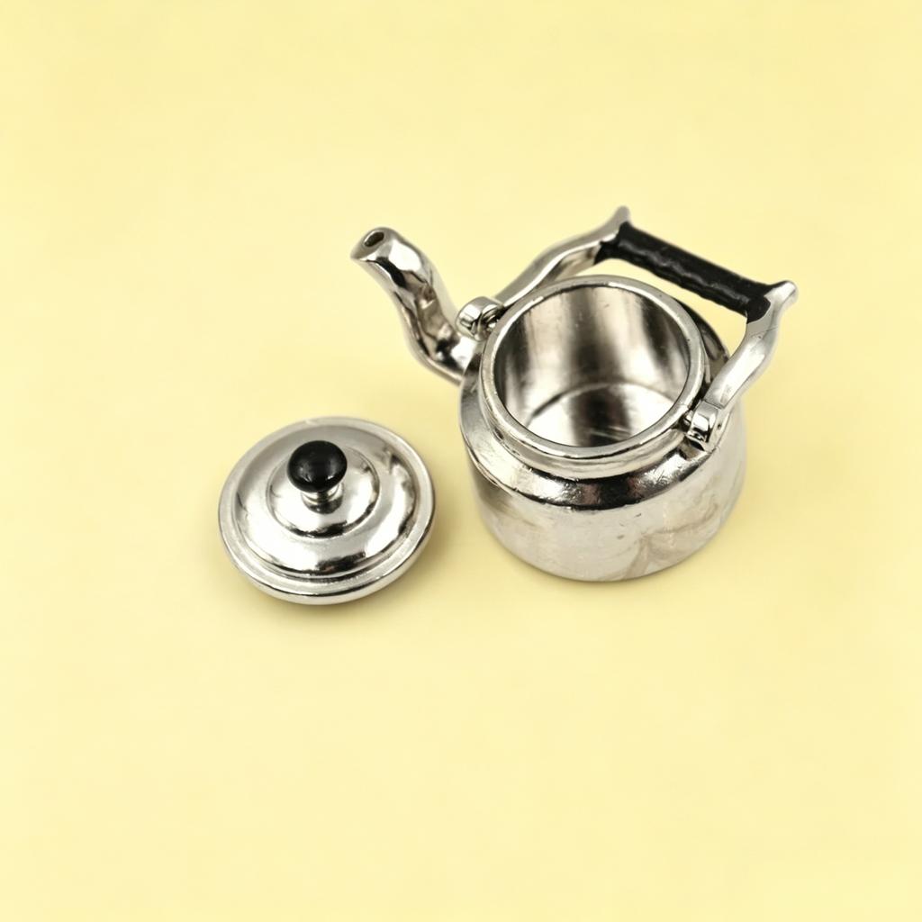 1/12 Dollhouse Dollhouse Miniature Tea Kettle/tea Pot Pretend Play Furniture Toys DIY Craft Project Home Room Decor Perfect