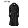 PORTS Women's Elegant Mid-Length Trench Coat