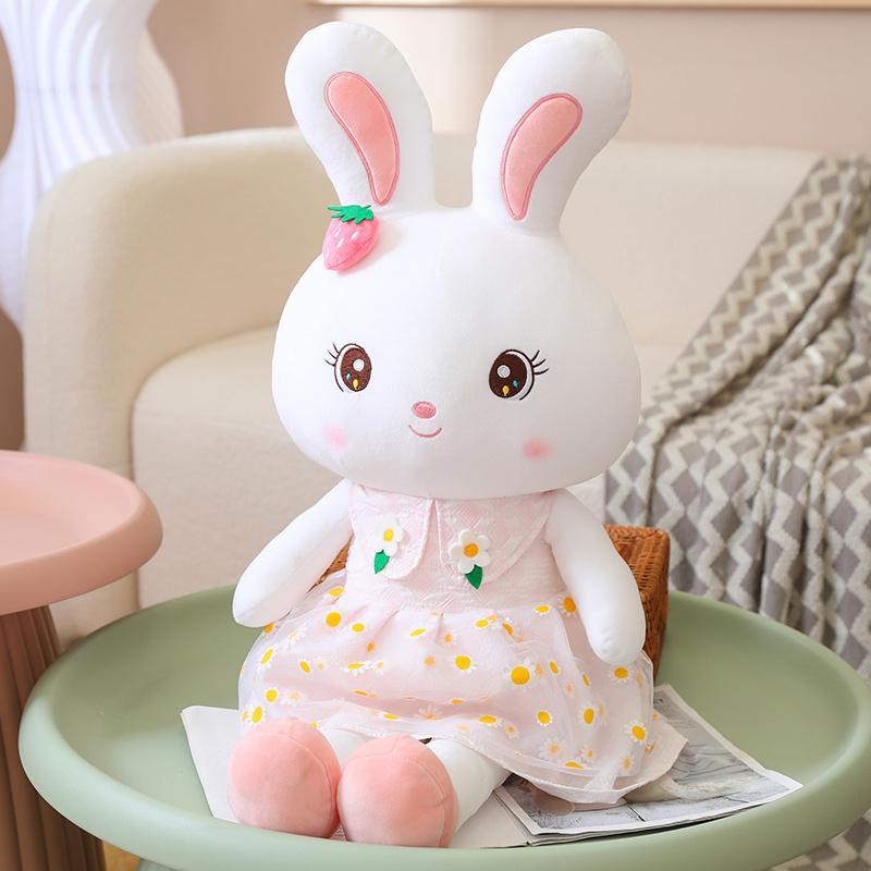 Lovely Skirt Rabbit Plush Toy Soft Stuffed Animal Kids Bunny Sleeping Cute Cartoon Dolls Children Birthday Gift