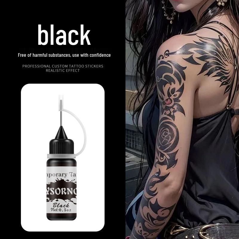 Stylish Plant-Based Colored Henna Juice Tattoo Cream - Waterproof & Long-lasting