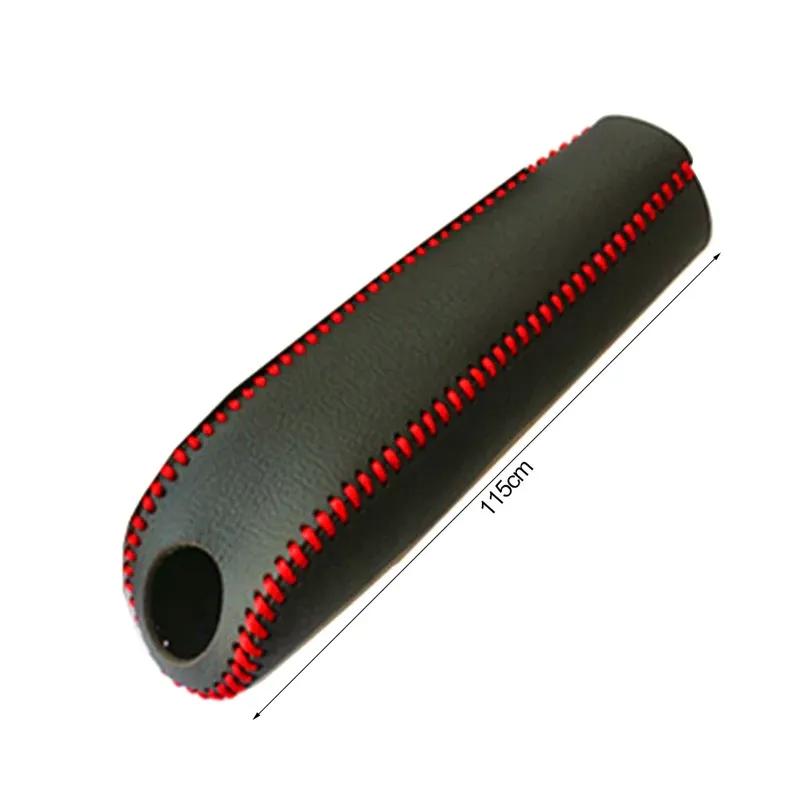 Car Leather Gears Handbrake Cover Shift Lever Cover Auto Interior Accessories Handle Sleeve Car Accessories