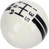 Acouto 5 Speed Gear Shift Knob Metal Resin Manual Shift Lever Knob Manual Shifter Lever Stick Head Knob Replacement for 1967 To 2018 (White Black)