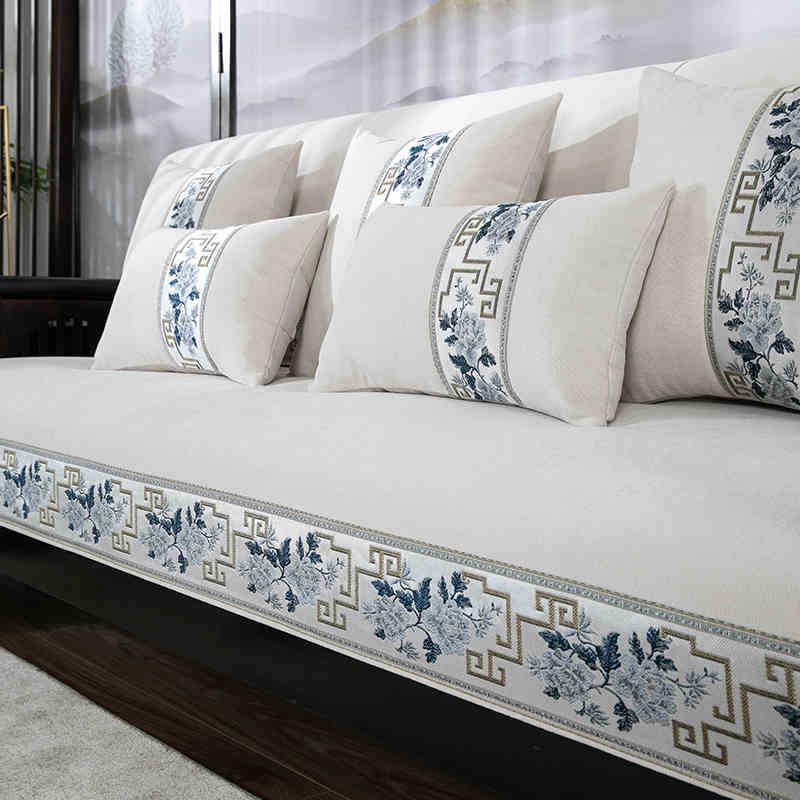 

Универсальный нескользящий чехол для дивана из шенилла на все сезоны - Высококачественная подушка из массива дерева и палисандра 30*50cm Pillowcase Only