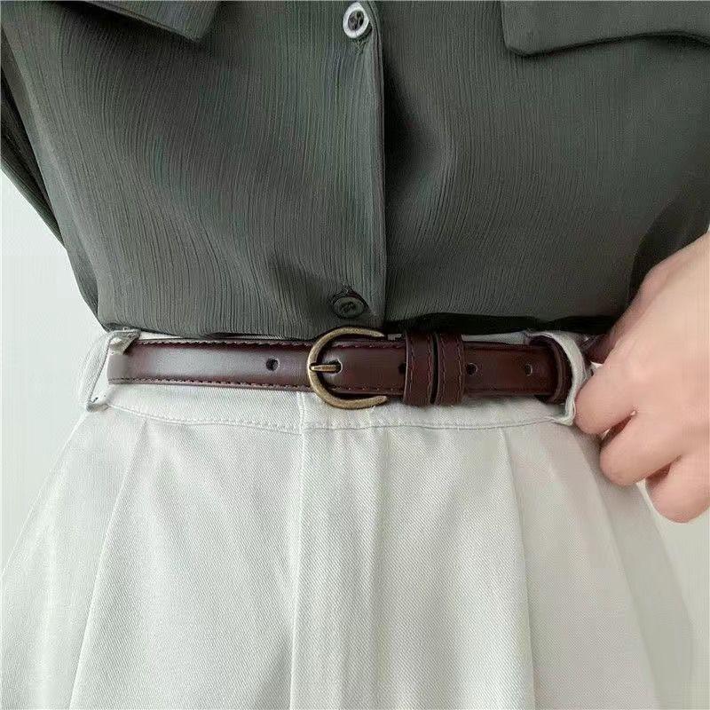 Waist Wide Contemporary Belt For Women Featuring Elegant Pu Material Coffee In