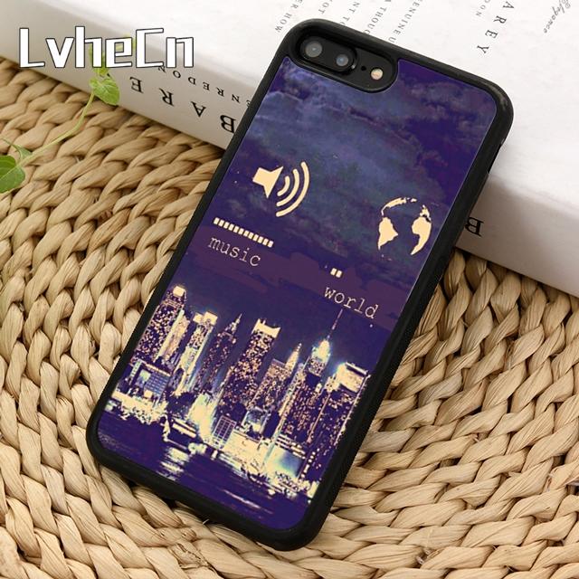 

Music On World Off Phone Case For iPhone 17 Air 13 12 14 15 16 Cover Pro Max 6S Plus iPhone 16pro max