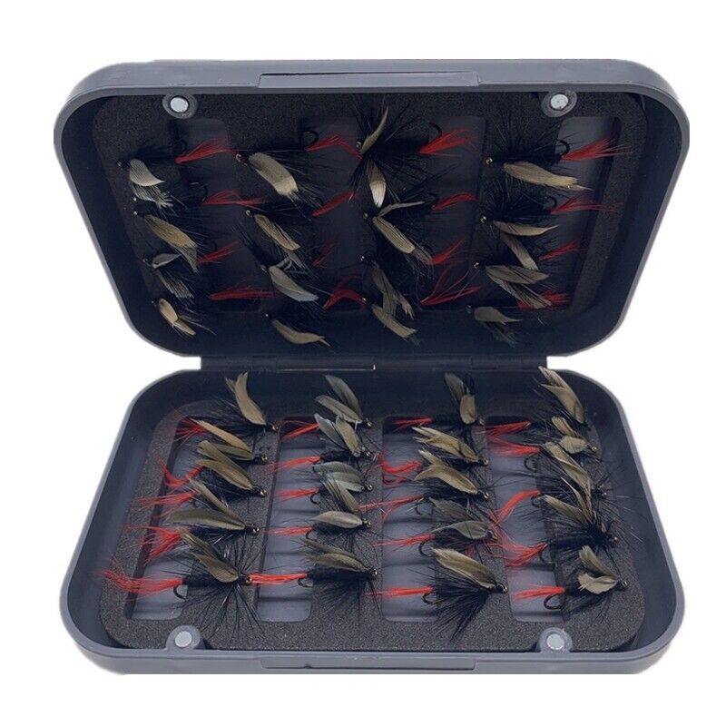 24Pcs Fly Fishing Lure Nymph Dry Wet Flies Bionic Bait Fly Trout Fishing Lures
