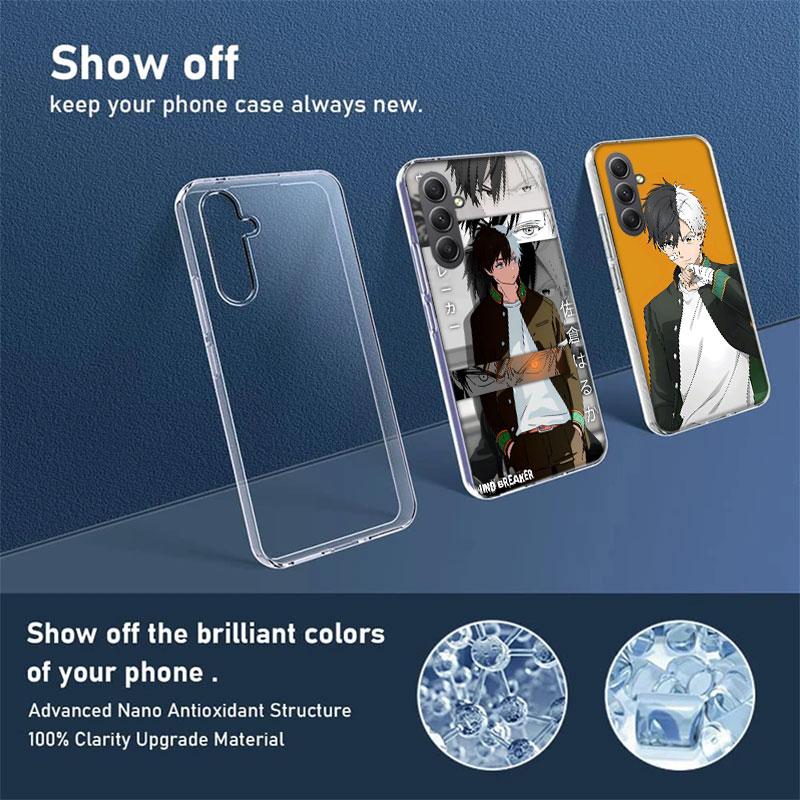 Anime Wind Breaker Sakura Phone Case for Samsung A17 A37 A57 A07 A16 A26 A36 A56 A06 A02S A12 A22 A32 A52S A04S A14 A24 A34 A54