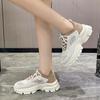 Fashion Versatile Casual Sneakers 2025 Spring and Summer Mesh Breathable Tenis Female Shoes Color Blocking Platform Sports Running Shoes