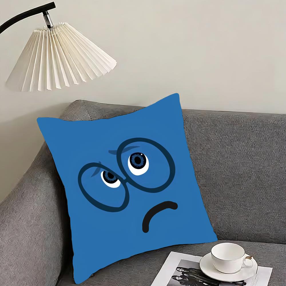 CARTOON ANGRY EYES Cute Cushion Cover Pillowcase Ultra Soft Skin Friendly Fabric Cloud Like Comfort  Concealed Zipper