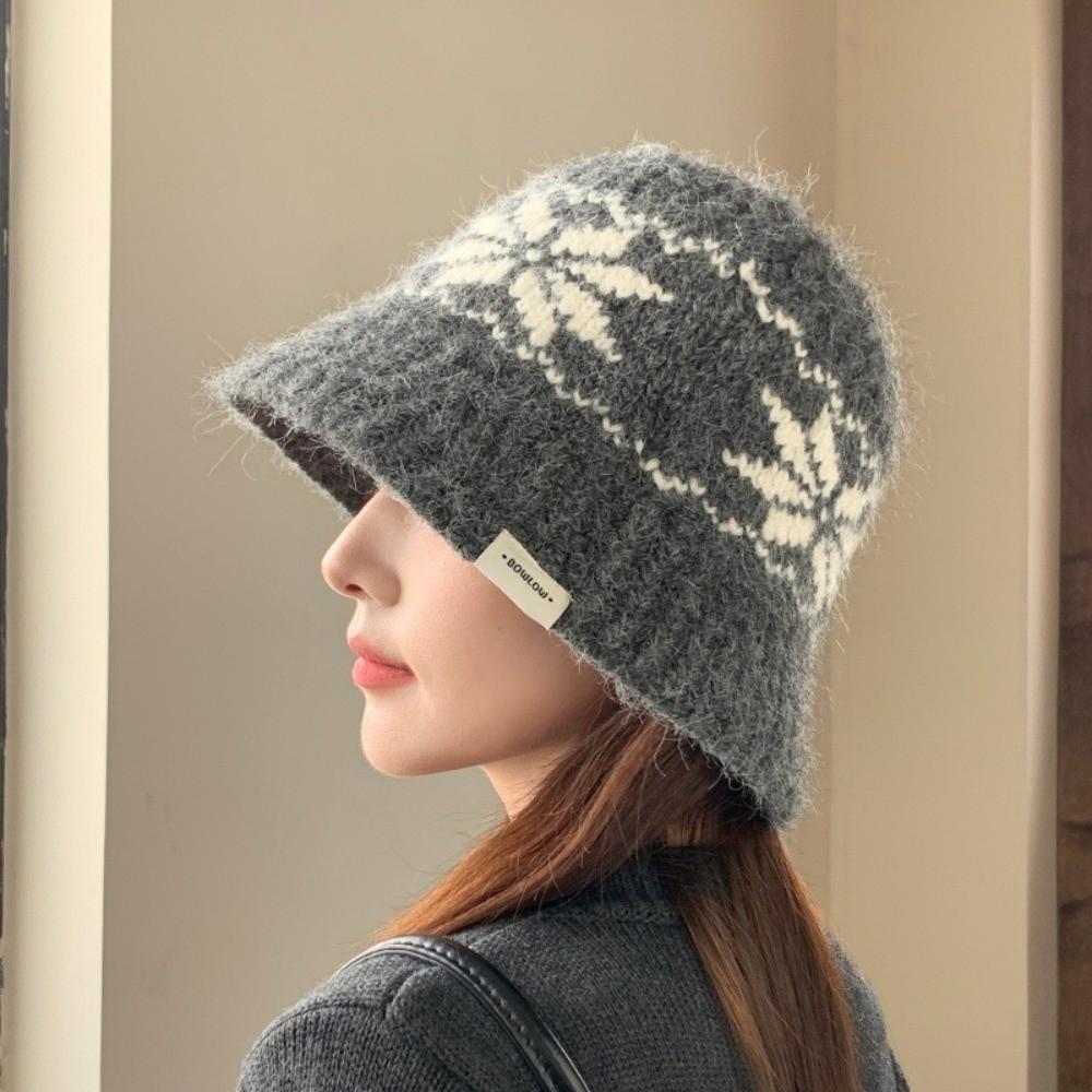 Autumn Winter Beanies Hat Warm Fisherman Cap Fashion Basin Cap for Women