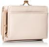 Aldi CAP24 Women's Tri-fold Wallet with Clasp, Solid Color, Ivory