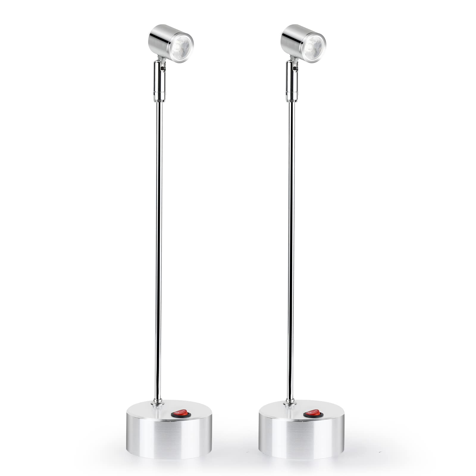 

Комплект из 2 светодиодных прожекторов zmayastar, Специальное предложение, Беспроводная светодиодная подсветка для витрин и потолков, Регулируемый угол, SH-2PLED-10 (27см,