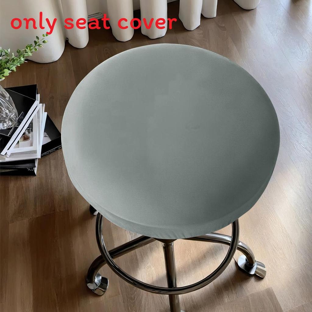 Modern Polyester Waterproof Round Stool Cover For Home Bar And Kitchen Decor