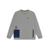 Logo Patch Long Sleeve T-Shirt Unisex Tops Gray VN0002KNAF1