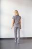 Two Piece Set Medical Scrubs Unisex Doctor Nursing Uniform Set Medical Uniform Surgical Suit Tops+Pants V-neck Short Sleeved Thin Tericoton Fabric