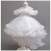 Mädchen Kinder Schleppkleid Elegant Mädchen Aufführung Rüschenrock Prinzessinnenrock Blume Kinder Hochzeit Mädchen