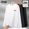 JEEP SPIRIT Men's Heavyweight Pure Cotton Long-Sleeve T-Shirt