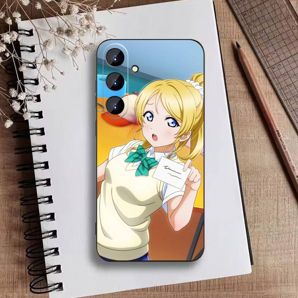 L-Love live-Ayase Eli Phone Case For Samsung Galaxy A73,21,22,32,71,53,52,51,80,5G Soft Black Cover