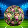 Custom Name Personalized Masha and The Bear-A Print Size 5 Soccer Ball Training & Match Football, for Team, Kicking, Gift for Football Enthusiasts