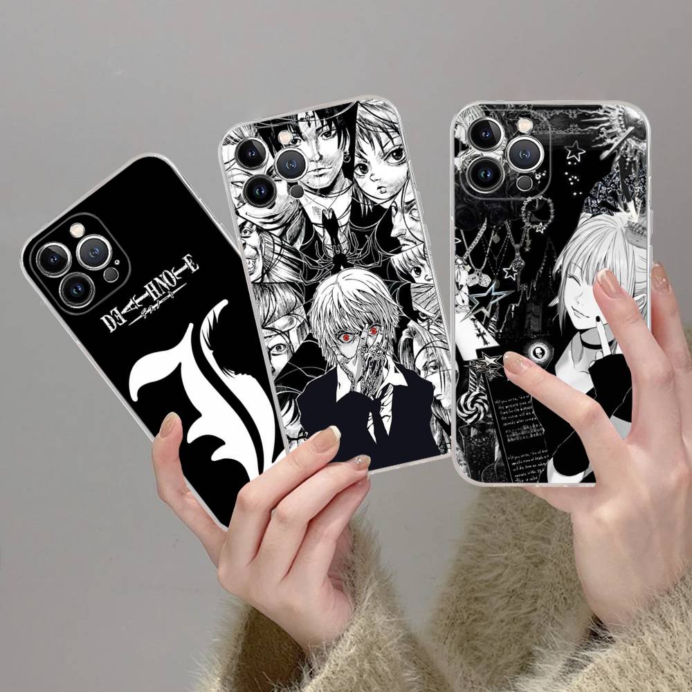 D-Death Note TPU Silicone Case For IPhone 11 12 13 14 15 16 17 Pro Max Shockproof Clear Back Cover