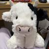 Animation Cow Plush Toys Fluffy Very Plush Cuddly Anime Plushie Stuffed Accompany Sleeping Doll Room Decoration Birthday Gifts