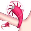 Silicone Penis Ring Delayed Ejaculation 10 Modes Rotating Tongue Licking Clit Stimulator Female Masturbator Cock Ring Sex Toys