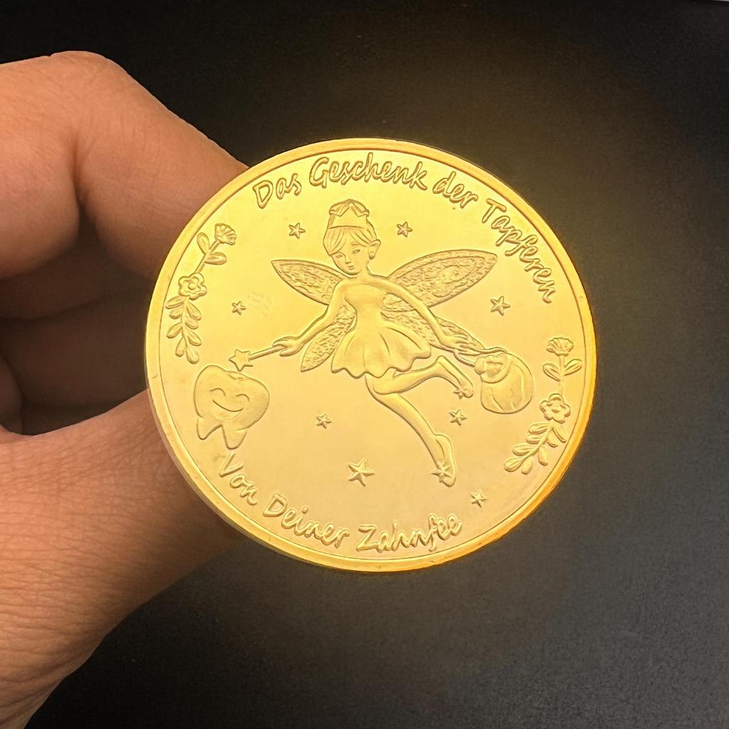 European Tooth Fairy Coin for Children - Replacement, Gift, and Halloween Decoration