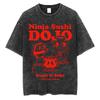 Japanese Tokyo Tokyo Culture Print Washed T Shirt Funny Fashion Vintage Men Women Tshirts Cotton Casual Loose Tees Streetwear