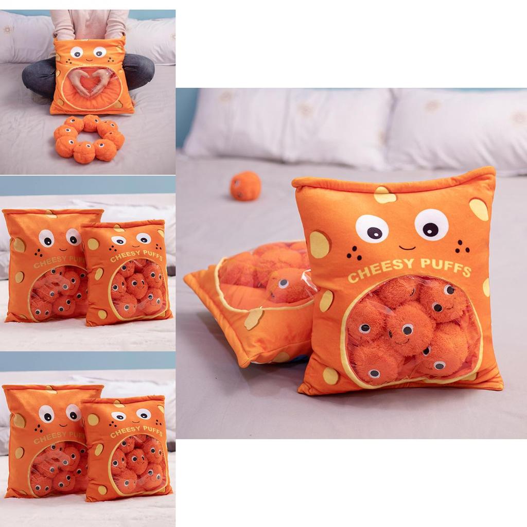 Morbido Peluche Gonfio a Forma di Snack con Imbottitura in Cotone PP per Ragazze Idea Regalo