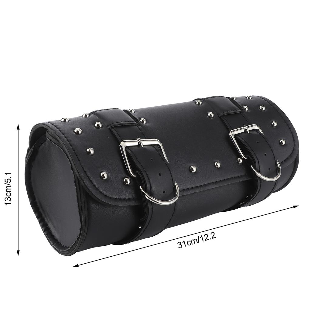   Motorcycle Bag PU Leather Saddlebag Motorbike Roll Luggage Motor Replacement