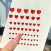 57Pcs/Sheet Heart  Face Jewels Stickers 3D Multicolor Self-Adhesive Gems For Diy Festival Party Eye & Face Makeup Deco