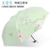Paradise Umbrella Rain Or Shine Dual-Use Sun Umbrella Strong Lightweight Thick Portable Umbrella Women Folding Vinyl Sunshade Umbrella