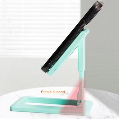 Mobile Phone Holder Foldable Rotary Stable Anti-slip Charging Hole Dual-axis Phone Stand Compact Phone Mount
