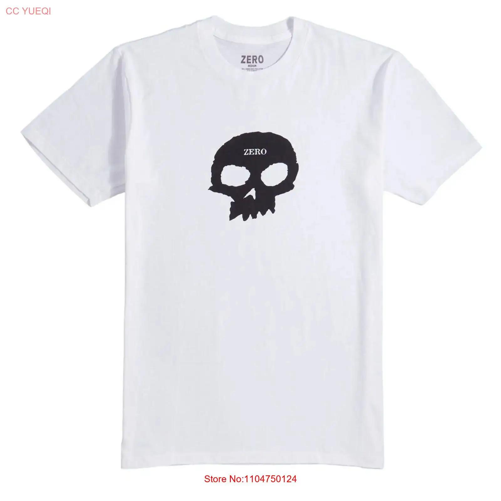 

Brand New Mens Zero Single Skull T Shirt White Size Large vintage Washed Slightly streetwear Breathable designer clothes S разноцветный