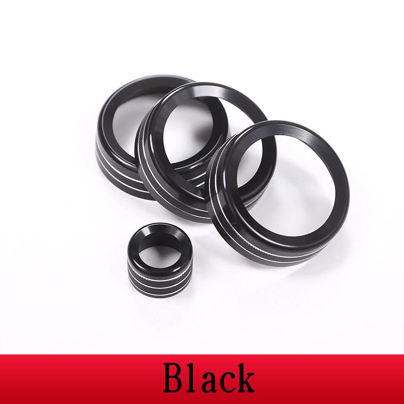 For Land Rover Discovery Sport 2015-18 Car-Styling Aluminum Alloy Car Air Conditioning Knobs Audio Circle Trim Car