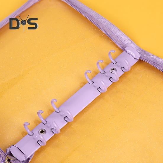 Organizer na naklejki Przezroczysty, zamykany na suwak, A5/A6, uchwyt do przechowywania naklejek, wielokrotnego użytku, album, kolekcja naklejek, książka dla dorosłych