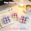 Keycap Keychain Stress Relief Fidget Toy Mini Portable Press Sensory Pendant for Backpacks Kids Students Daily Use